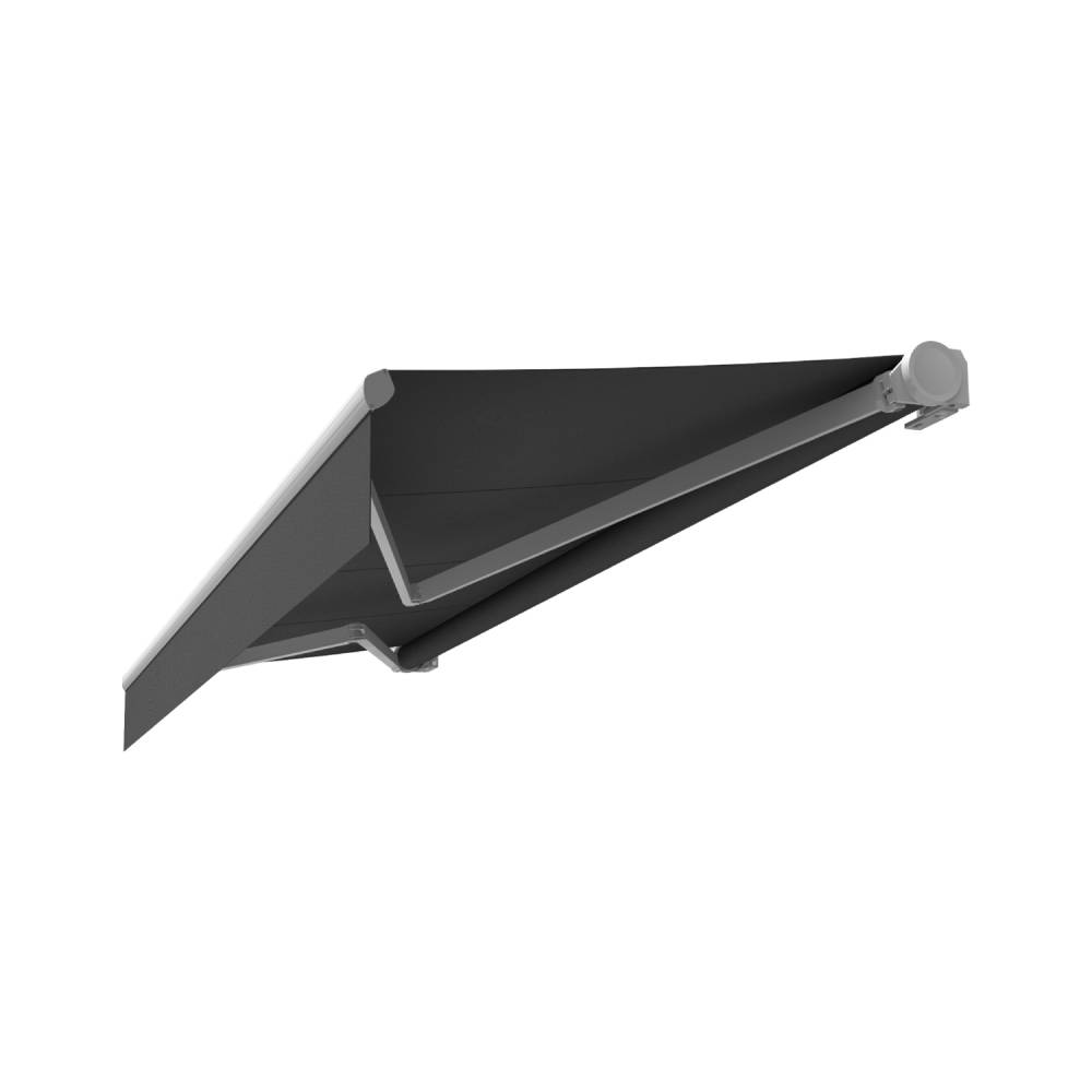 Intersun - Store banne loggia DIONEA 4,00x3,00 M (Motorisé Secours à Télécommande - Blanc - Gris Graphite) - INTERSUN - Imagen 1