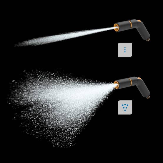 Fiskars - Pistolet d'arrosage - 2 fonctions avec raccord STOP - set d’arrosage SoftGrip - Image 2