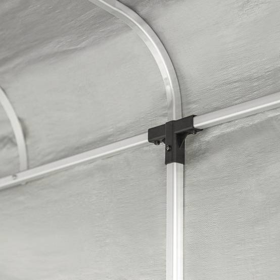 Abri de Jardin Abri de Vélo Argent L.219 x l.159 x H.165 cm SoBuy - Image 5