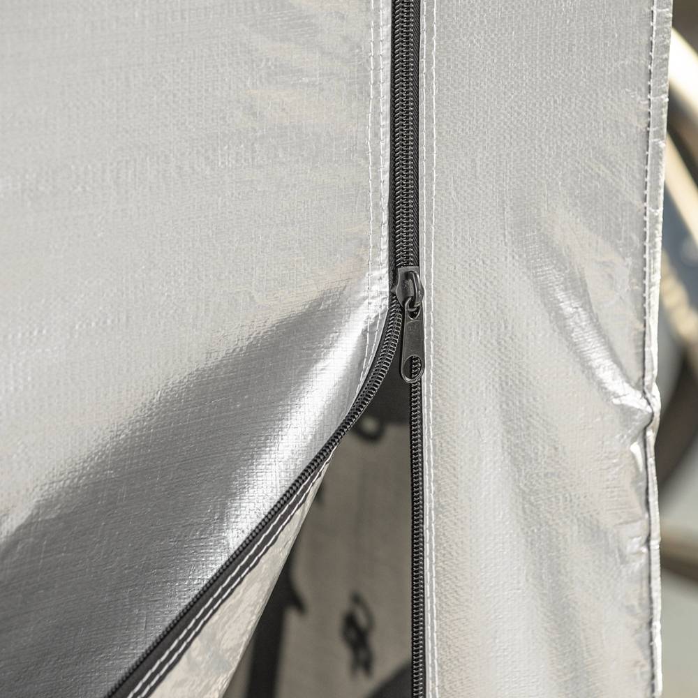Abri de Jardin Abri de Vélo Argent L.219 x l.159 x H.165 cm SoBuy - Imagen 6