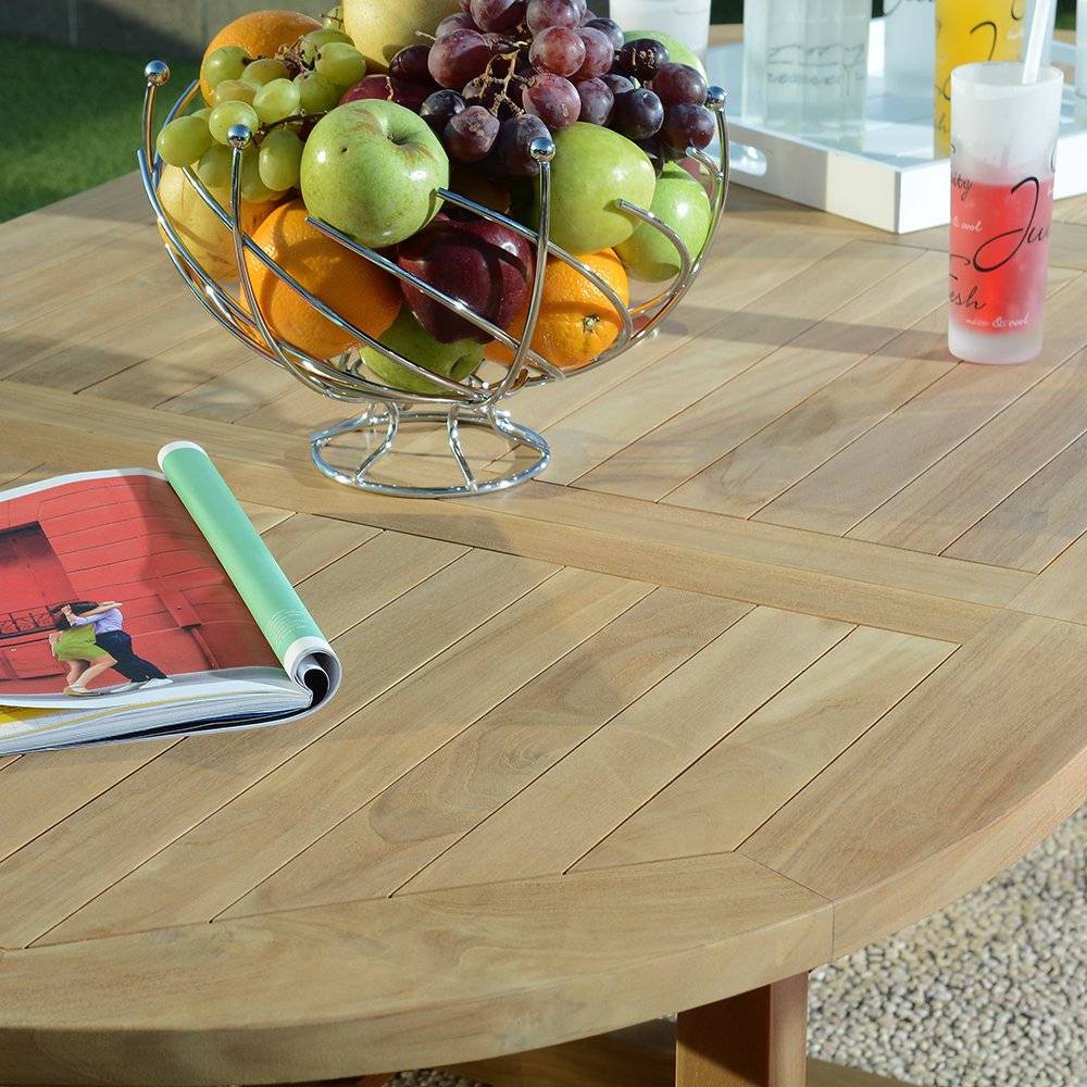 Salon de jardin teck massif Hermel, 6 places - TECK'Attitude - Imagen 3