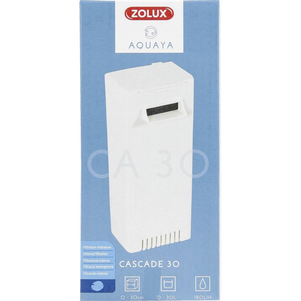 Zolux - Filtration aquarium cascade 30, puissance 3w 180l/h pour aquarium de 0 à 30l max - Imagen 2