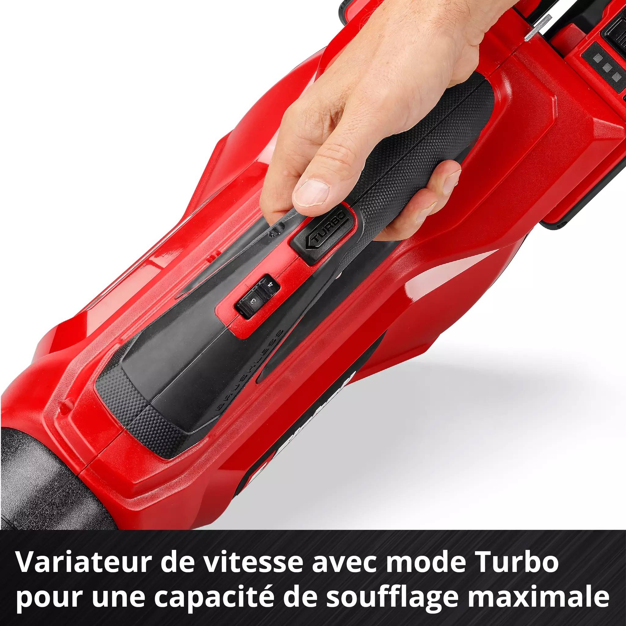 Einhell - Souffleur de feuilles sans fil – GP-LB 36/230 Li E BL-Solo – 36 V – 230 km/h – Débit 890 m³/h – Tube ajustable Einhell - Image 5