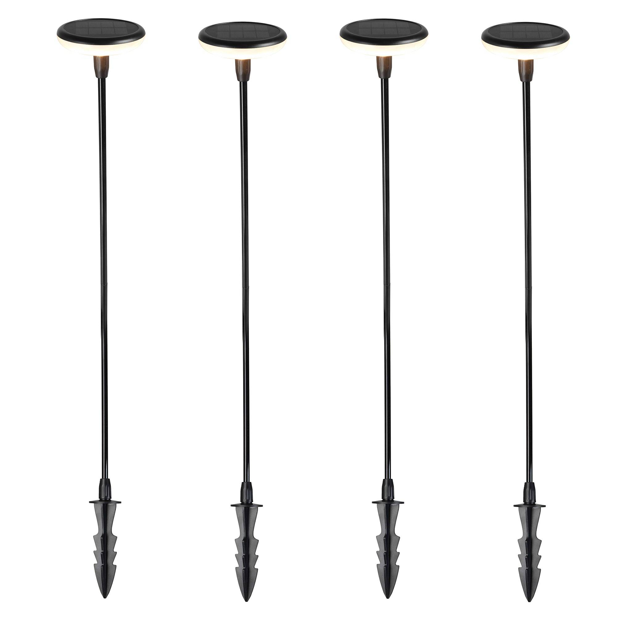 Lumisky - Lot de 4 balises solaires à piquer LUCENTY Noir Plastique H76CM - Imagen 7