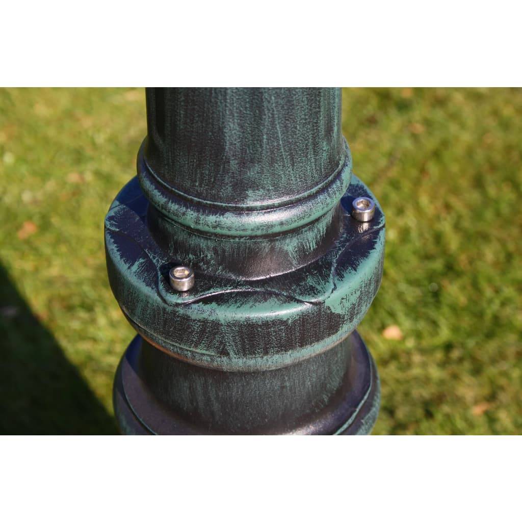 Lampadaire de jardin - Lampadaire d'extérieur 3 bras 215 cm Vert foncé/Noir Aluminium - Image 6