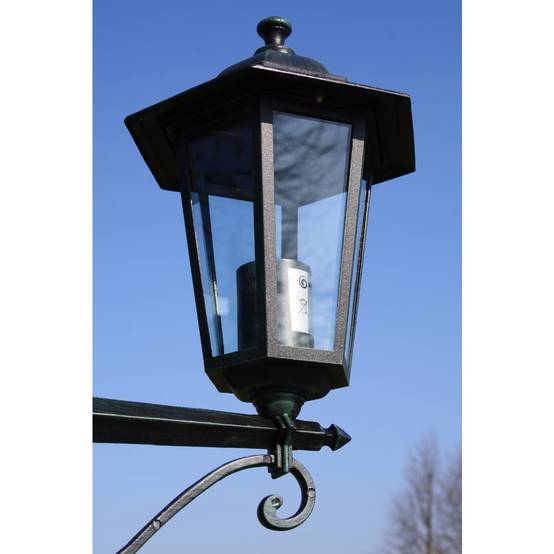 Lampadaire de jardin - Lampadaire d'extérieur 3 bras 215 cm Vert foncé/Noir Aluminium - Image 4