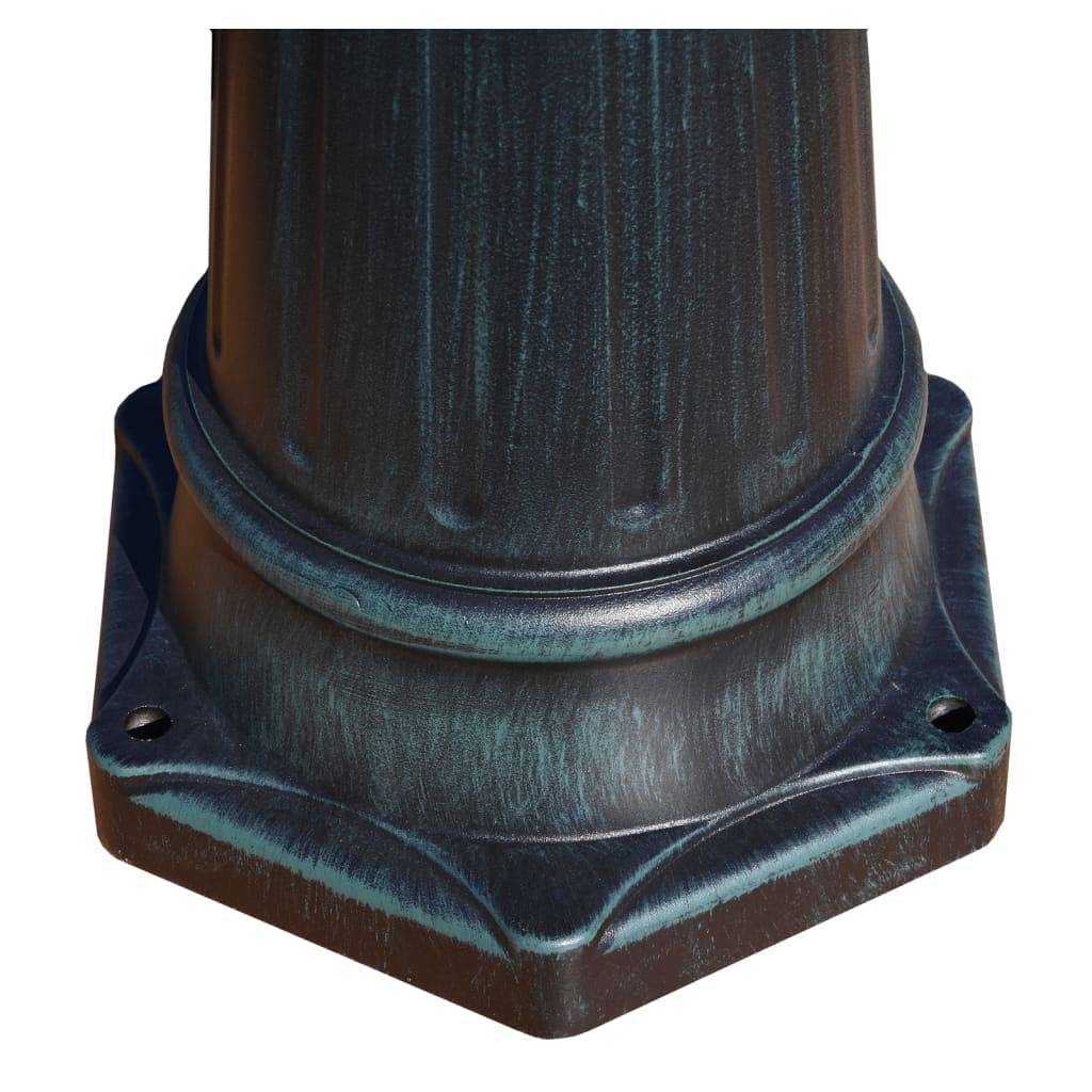 Lampadaire de jardin - Lampadaire d'extérieur 3 bras 215 cm Vert foncé/Noir Aluminium - Image 7