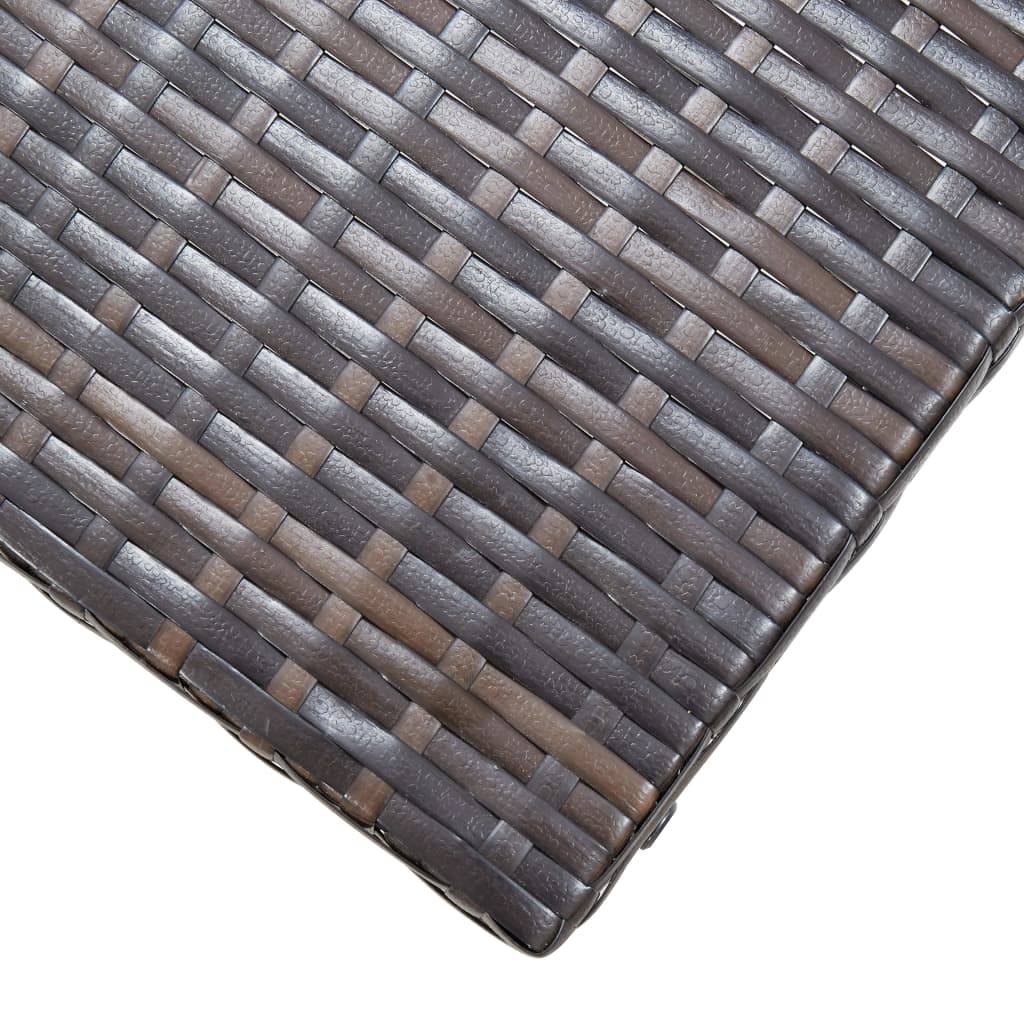 Vidaxl - Tabouret pliable Résine tressée Marron vidaXL 45772 - Image 6