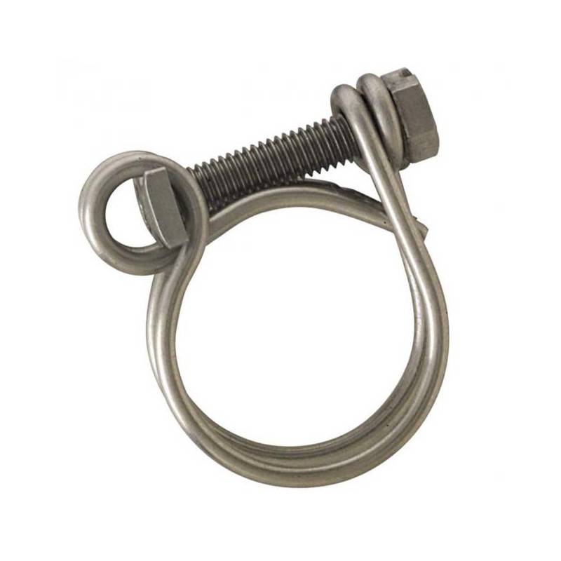 Boutte - Collier double fils inox - Cond. /pcs: 2 - Ø mini - maxi mm: 43 - 48