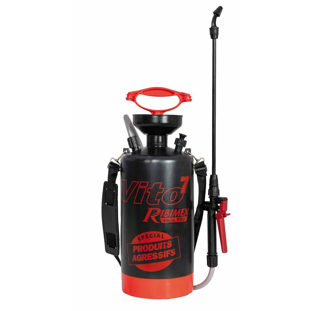 Ribimex - Pulvérisateur à main pression préalable Vito 7, 6.85 Litre Produits Agressifs - Imagen 1