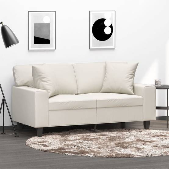 Lot de 2 coussins décoratifs crème 40 X 40 cm - Prolenta Premium - Image 1