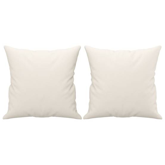 Lot de 2 coussins décoratifs crème 40 X 40 cm - Prolenta Premium - Image 2
