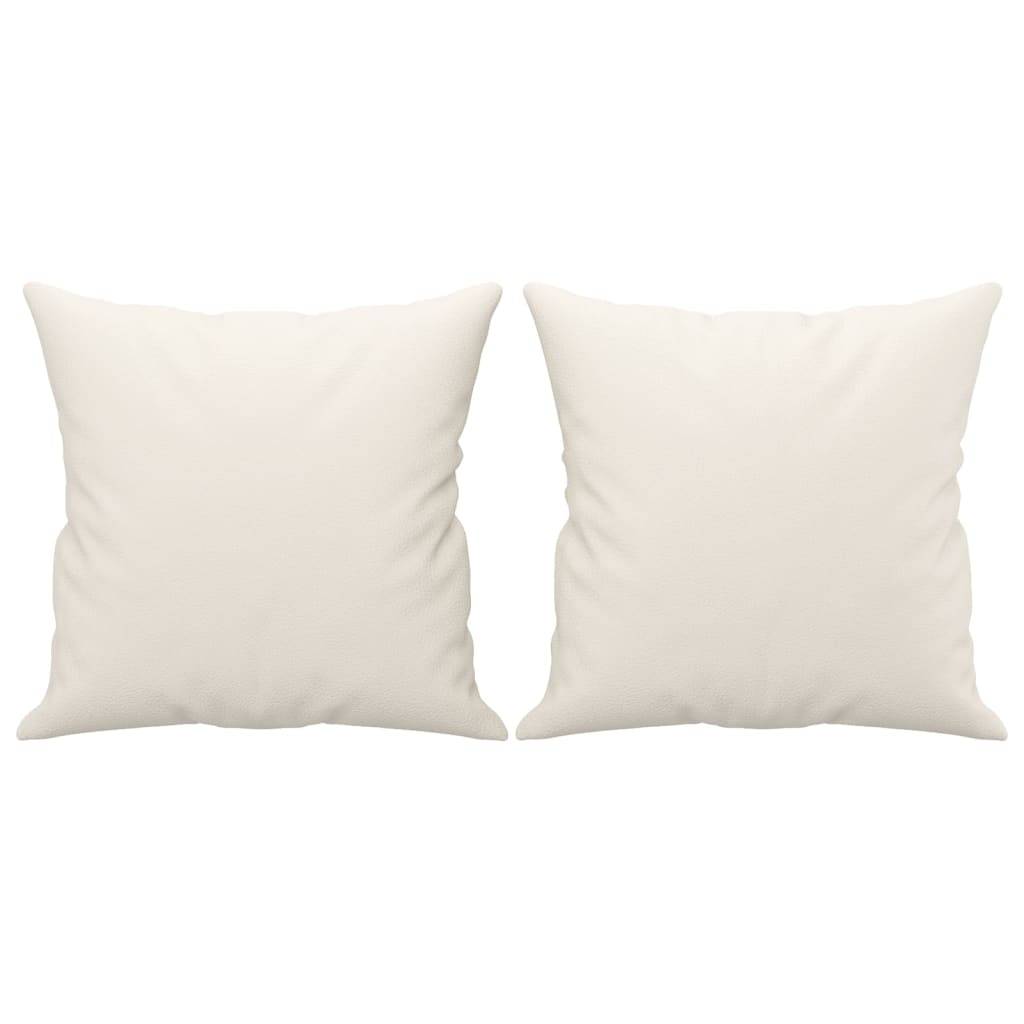 Lot de 2 coussins décoratifs crème 40 X 40 cm - Prolenta Premium - Image 2