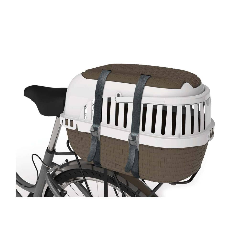 Cage de transport, Tour Taupe taille XS 33 X 52 X 34 cm pour petit chiens ou chats - Imagen 6