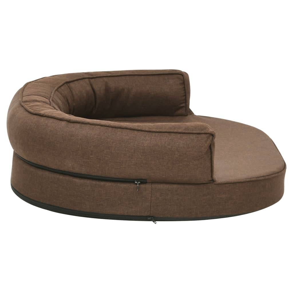 Vidaxl - Matelas de lit ergonomique pour chien 75x53 cm Aspect de lin vidaXL 171302 - Imagen 5