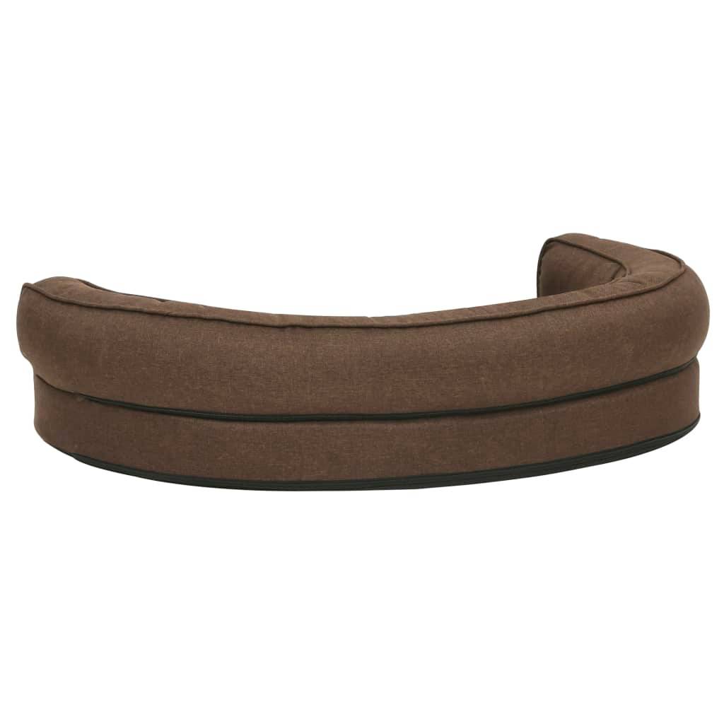 Vidaxl - Matelas de lit ergonomique pour chien 75x53 cm Aspect de lin vidaXL 171302 - Imagen 6