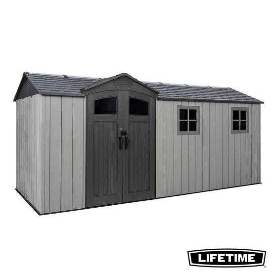 Lifetime - Abri de jardin résine 9.6 m2 (4.98 x 2.14 m) LIFETIME #60478 - Image 1