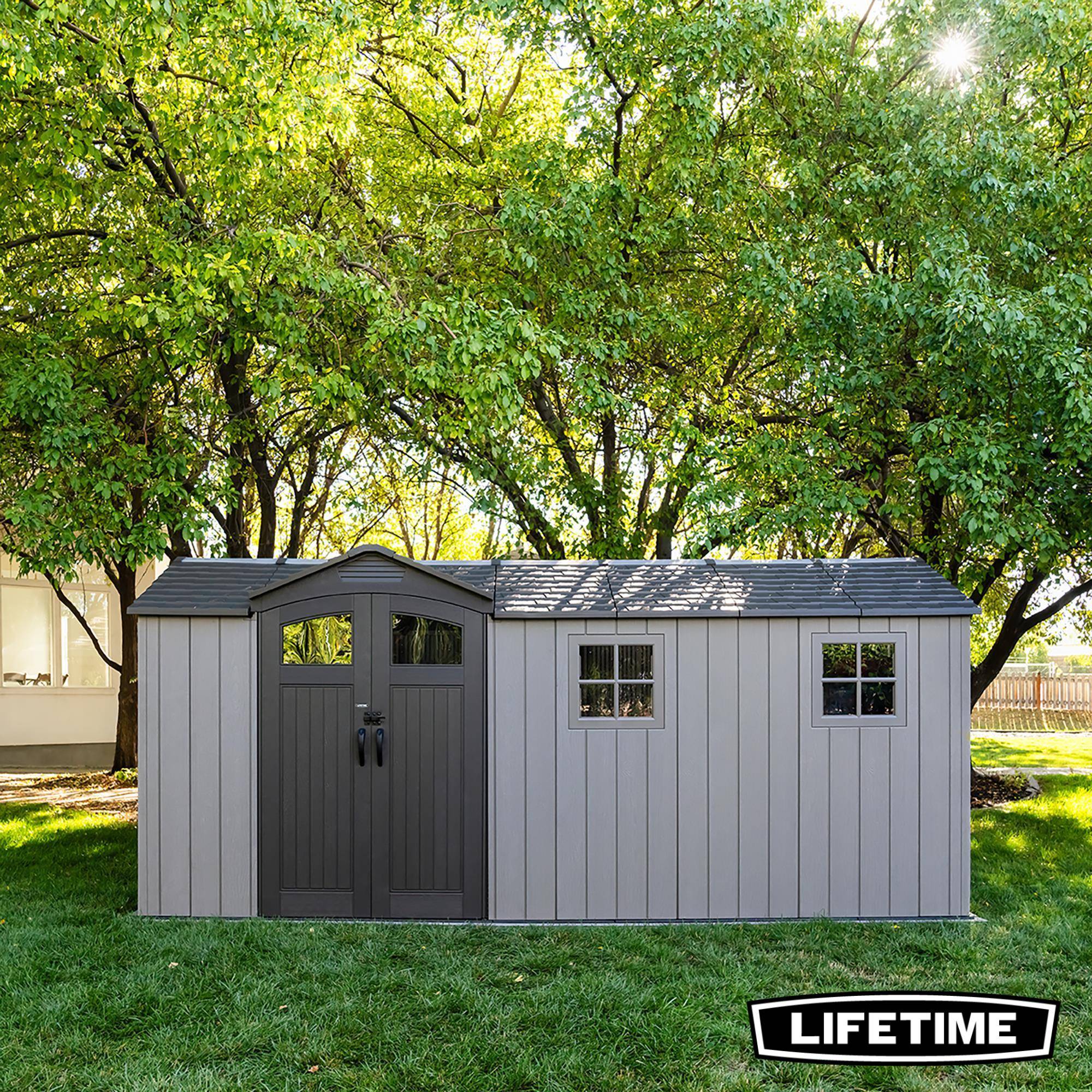 Lifetime - Abri de jardin résine 9.6 m2 (4.98 x 2.14 m) LIFETIME #60478 - Image 4