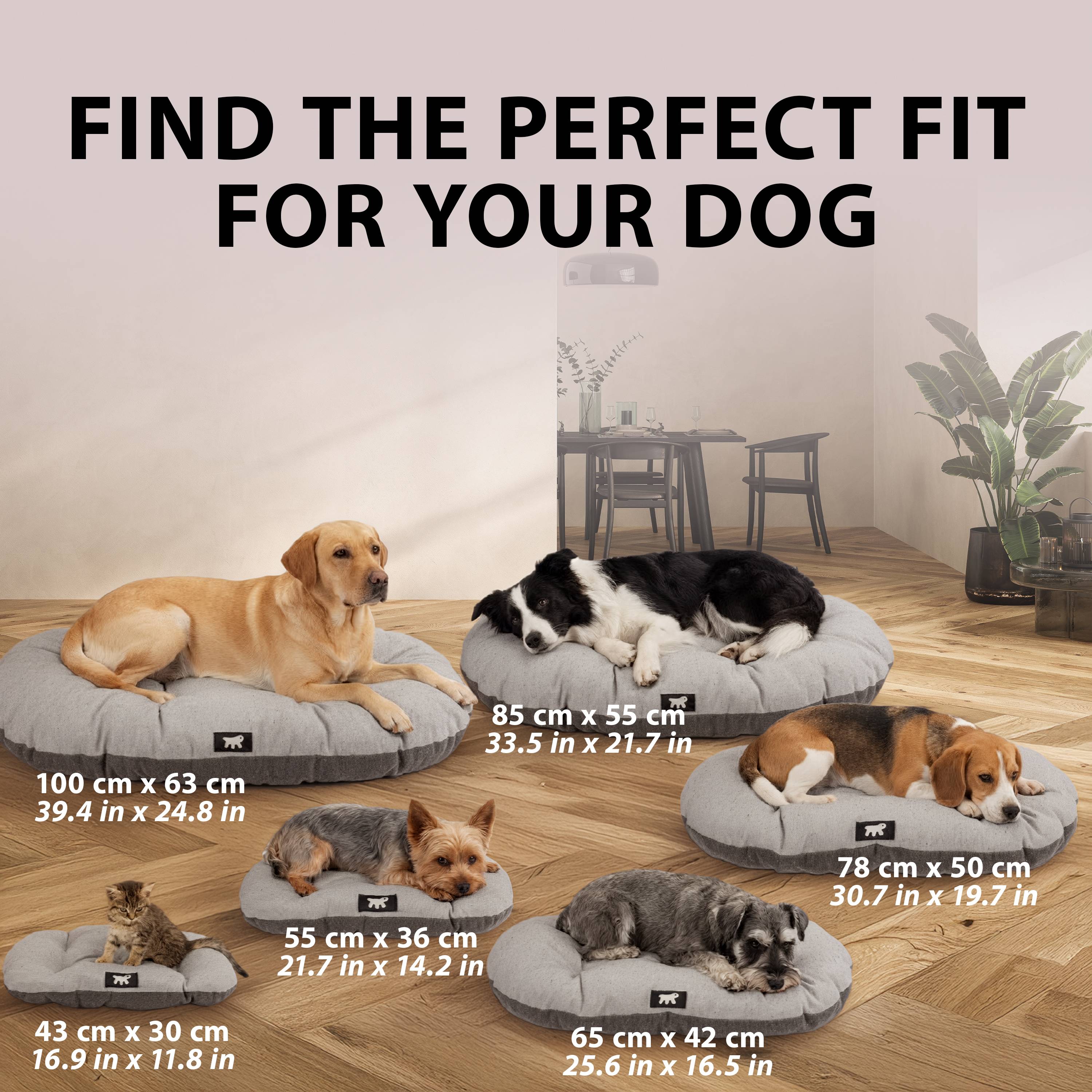 Ferplast - FERPLAST Panier Chien Chat - Coussin pour Chien Chat - Lavable en Machine - Tapis Chien Chat pour Niches et Voitures - Lit pour Chien Chat  - Relax, - Imagen 3