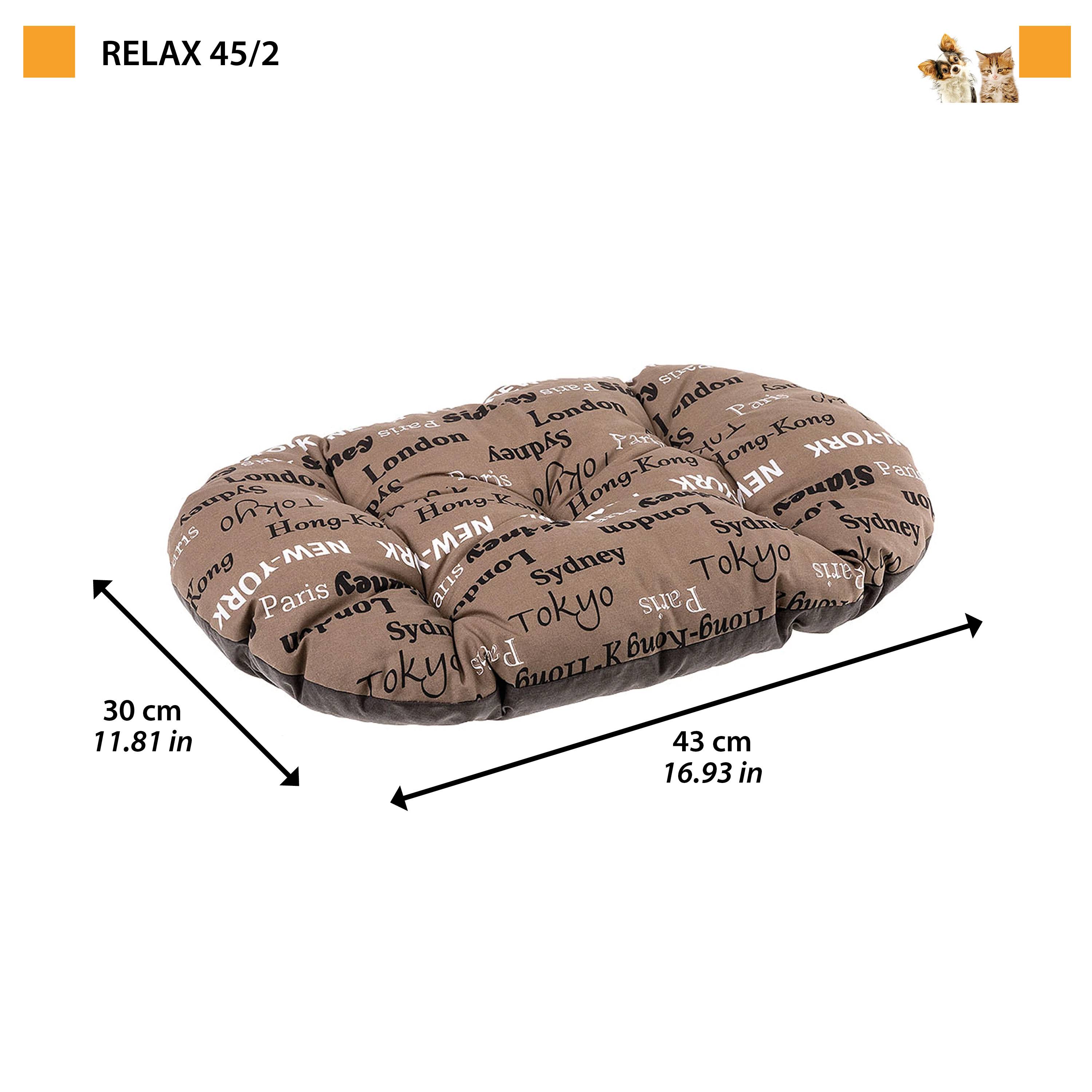 Ferplast - FERPLAST Panier Chien Chat - Coussin pour Chien Chat - Lavable en Machine - Tapis Chien Chat pour Niches et Voitures - Lit pour Chien Chat  - Relax, - Imagen 2