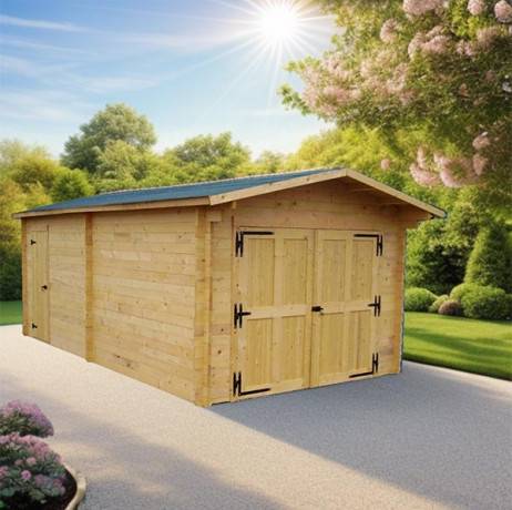 Garage en bois Vectura 18.97 m² - Imagen 2