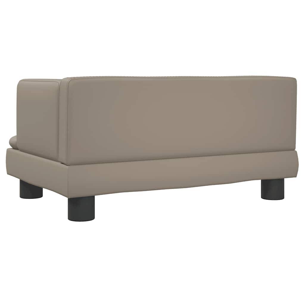 Canapé lit pour chien en similicuir facile à nettoyer petit animal Cappuccino 60x40 cm – ComfortXL Pet Living - Image 5
