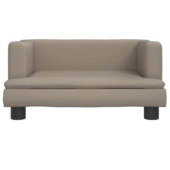 Canapé lit pour chien en similicuir facile à nettoyer petit animal Cappuccino 60x40 cm – ComfortXL Pet Living - Image 3