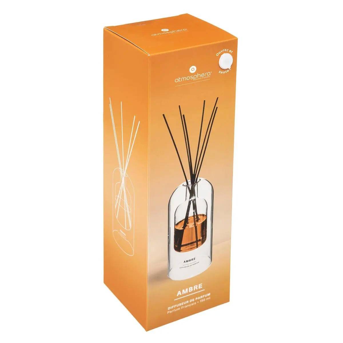 Diffuseur de Parfum Ambre 150 ml avec 6 Bâtonnets - Imagen 3