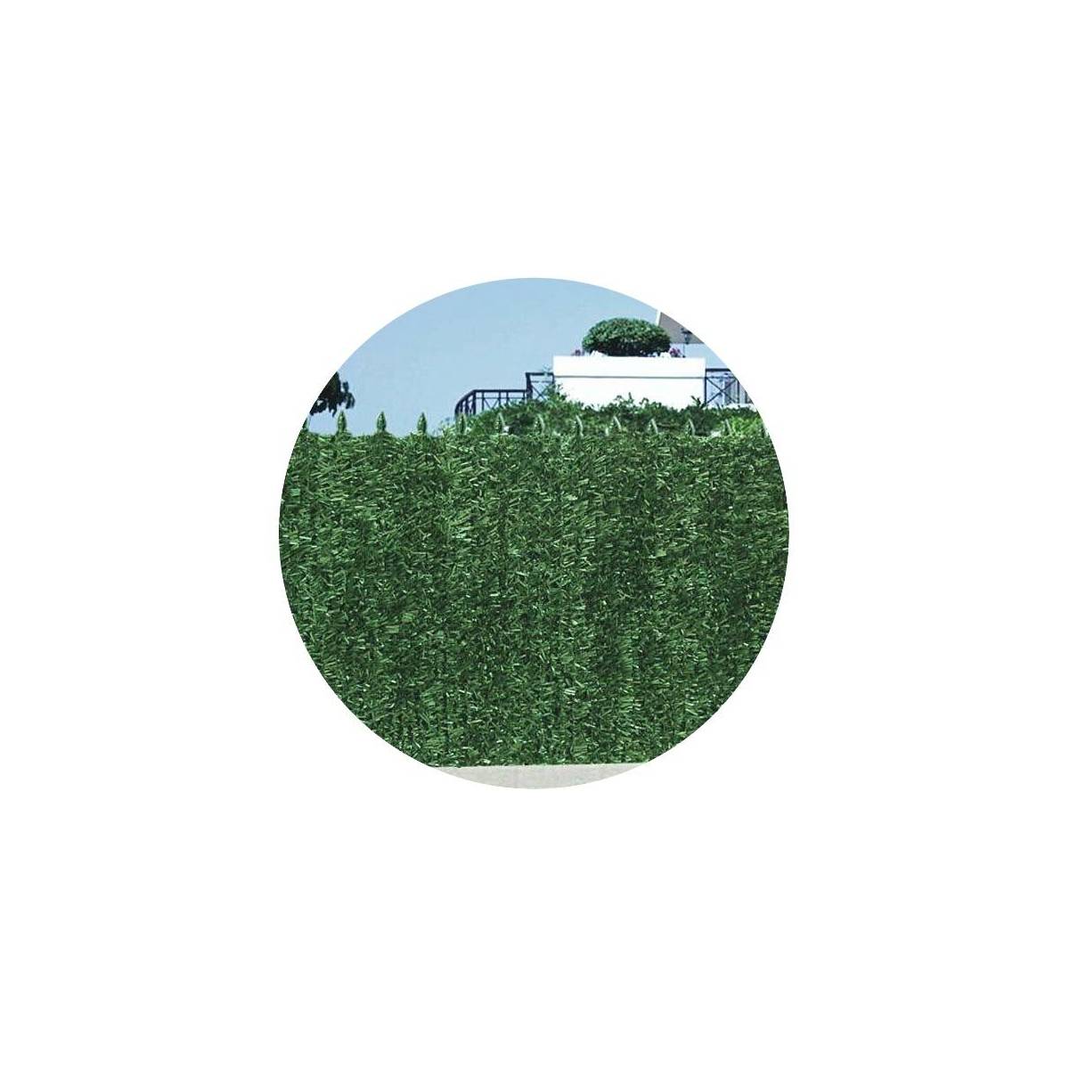 Haie artificielle 126 brins vert sapin en rouleau Ultra 1 x 3 m (Lot de 8) - Imagen 1