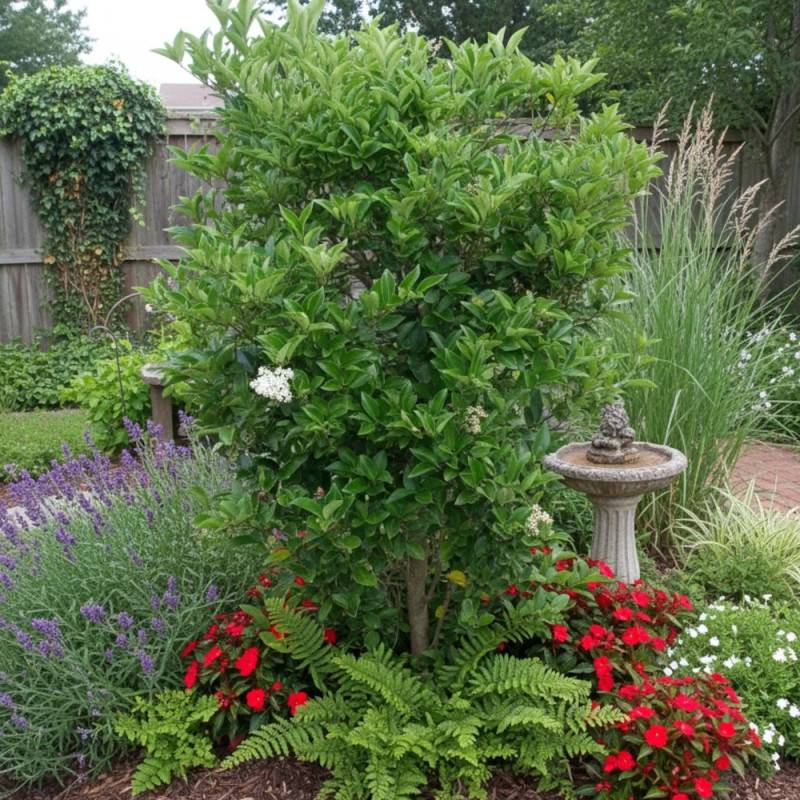 Troène luisant, Troène de Chine lucidum, Ligustrum à fleurs Blanche/ - feuillage Persistant - Pot de 7,5L - 60/80 cm - Image 7