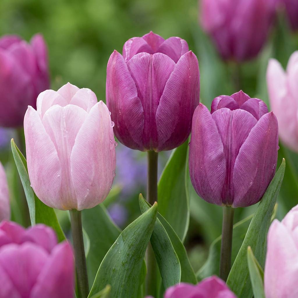 La Green Touch - Tulipe Candy Purple Prince en mélange - 15 bulbes - calibre 11/12 - Image 1