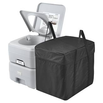 VEVOR Toilette portable chasse eau, 20 L matières, 12 L eau. Camping-car.