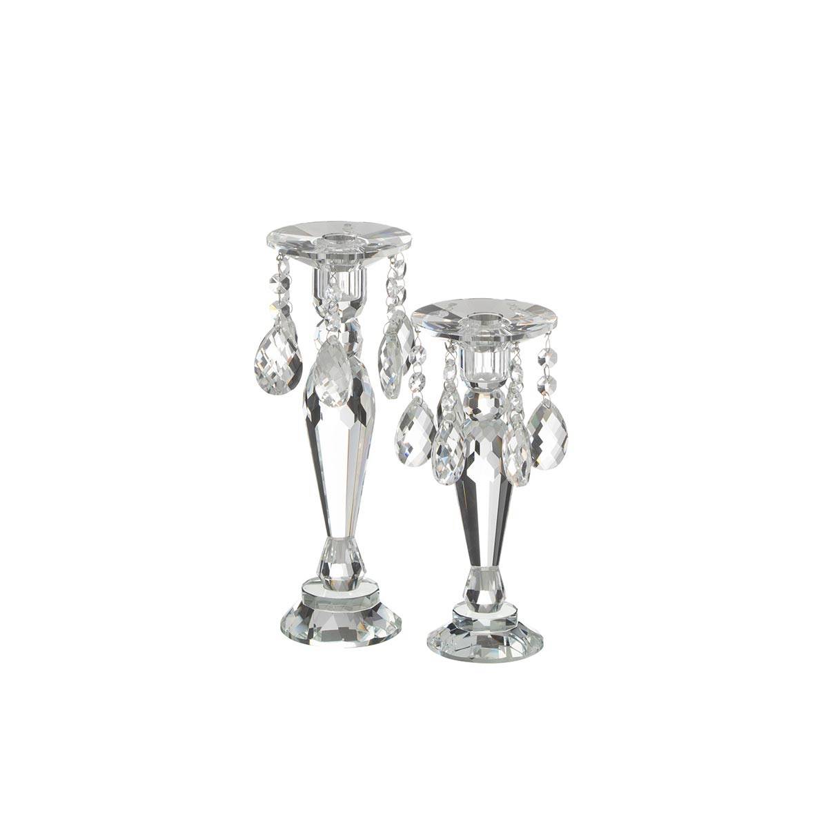 Chandelier Design en Cristal "Louise" 28cm Transparent - Image 3