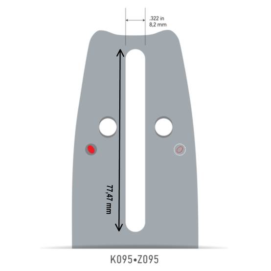 Oregon - Guide chaîne OREGON 40 cm, pas .325", jauge 1,1mm, 64 maillons Speedcut™ - 164TXLNA095 - Image 2