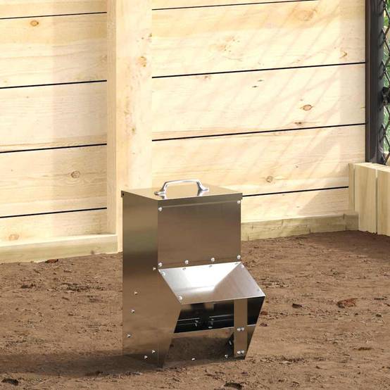 Petit Nourrisseur Galvanisé Poule Durable 2kg Argent - ComfortXL Outdoor Living - Image 1