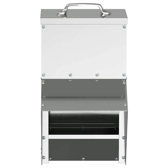 Petit Nourrisseur Galvanisé Poule Durable 2kg Argent - ComfortXL Outdoor Living - Image 4