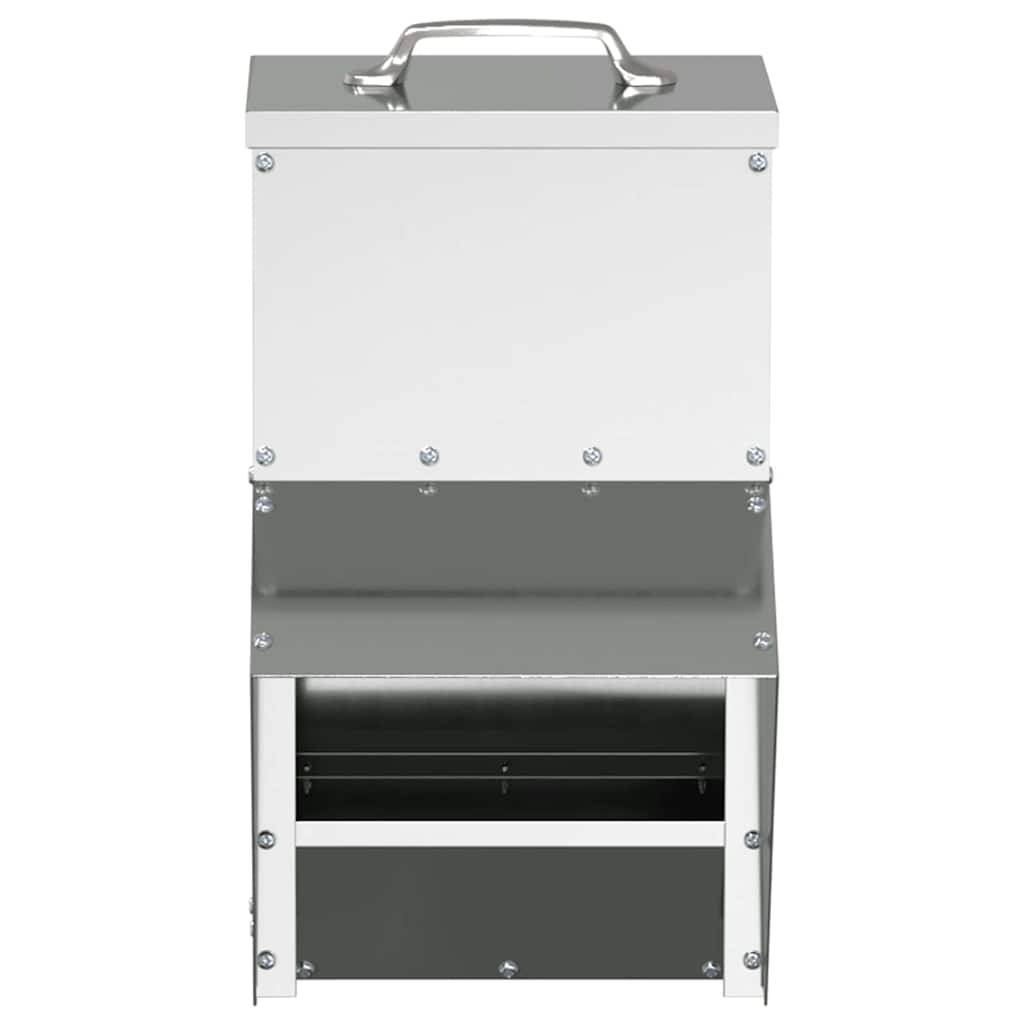 Petit Nourrisseur Galvanisé Poule Durable 2kg Argent - ComfortXL Outdoor Living - Image 4