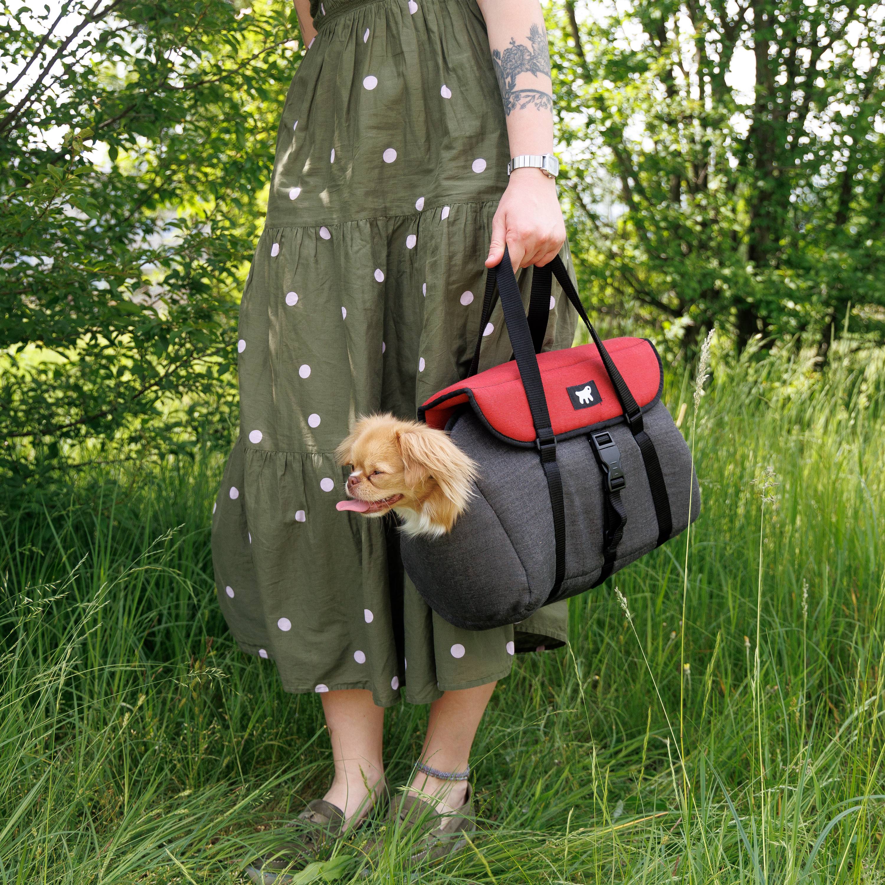 Ferplast - Ferplast Sac de Trasport pour Chat MILU', Caisse de Transport Chat, Sac de Transport Chien, Bandoulière réglable, Sangle de sécurité, jusqu'à 10 Kg, - Imagen 3