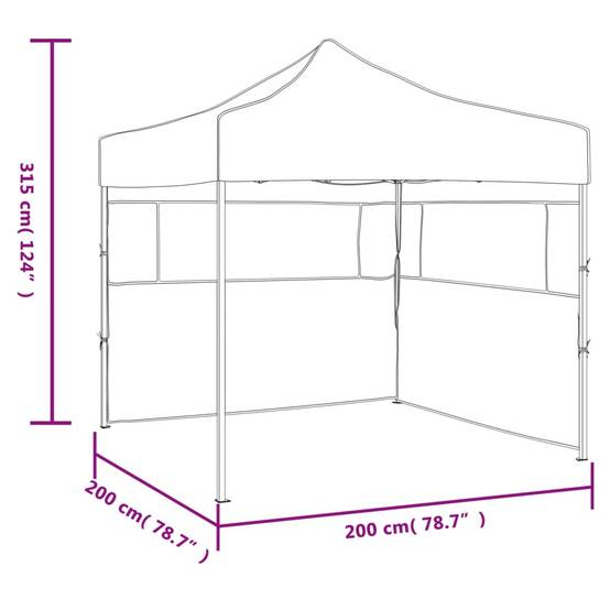 ComfortXL - Tente de réception pliable acier marché et festivals protection UV 2x2m blanche - ComfortXL Outdoor Living - Image 9
