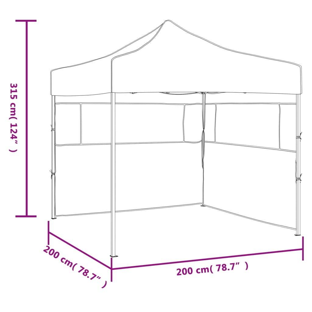 ComfortXL - Tente de réception pliable acier marché et festivals protection UV 2x2m blanche - ComfortXL Outdoor Living - Image 9