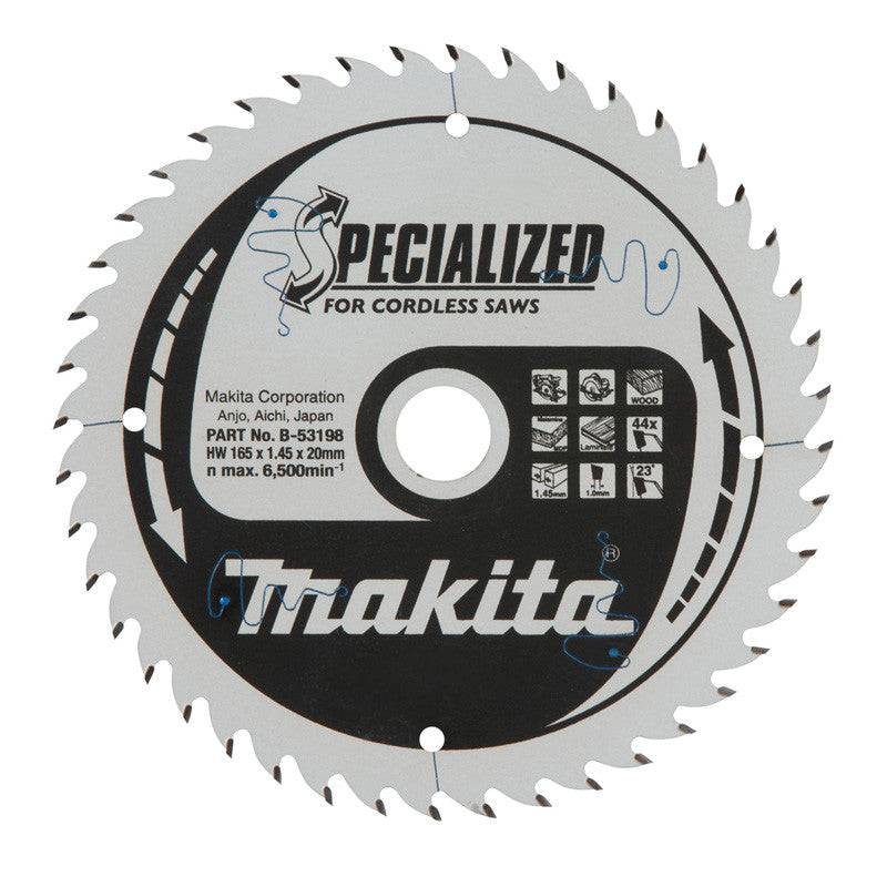 Makita - Lame de scie circulaire MAKITA B-53198 , TCT spécialisé, 165 x 20 mm, 44 T Makita - Imagen 1