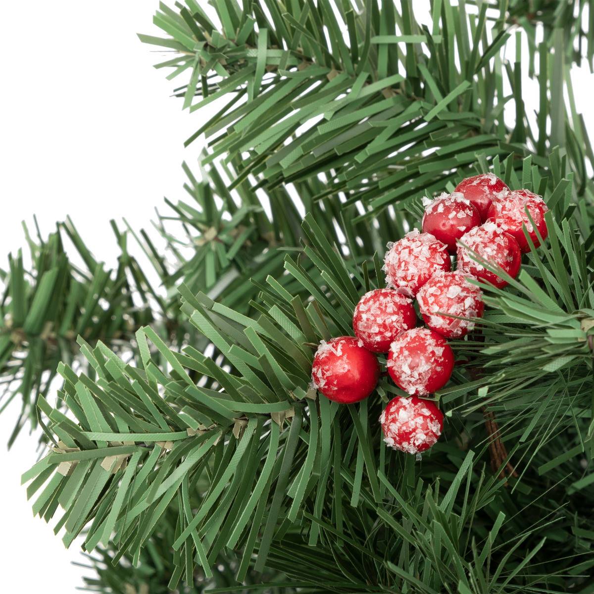 Fééric Lights & Christmas - Lot de 4 Bouquets de 10 Boules Rouges givrés - Imagen 3
