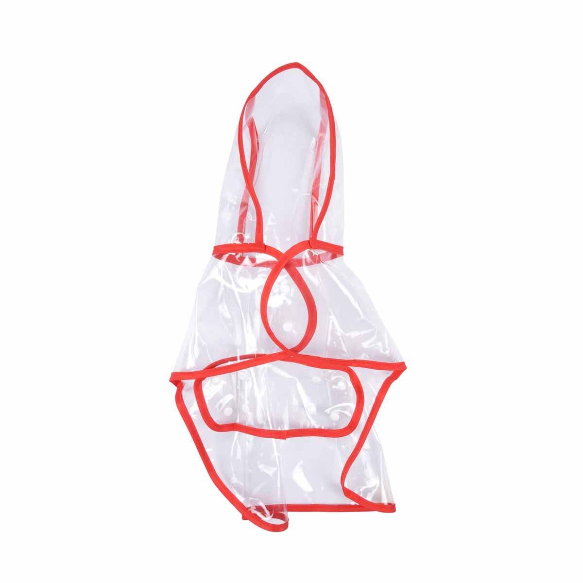 Love Story - Imperméable pour Chien "Transparent" 50cm Rouge - Image 1