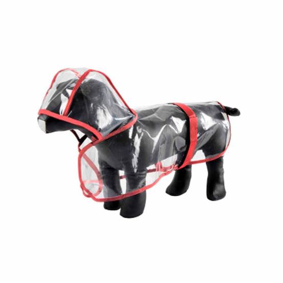Love Story - Imperméable pour Chien "Transparent" 50cm Rouge - Image 2