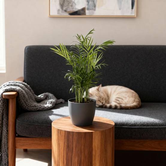 Chamaedorea elegans - Pet-friendly - Pot de 12cm - Hauteur 15cm - 1 plante - Gris - Plantes d'intérieur - Image 4