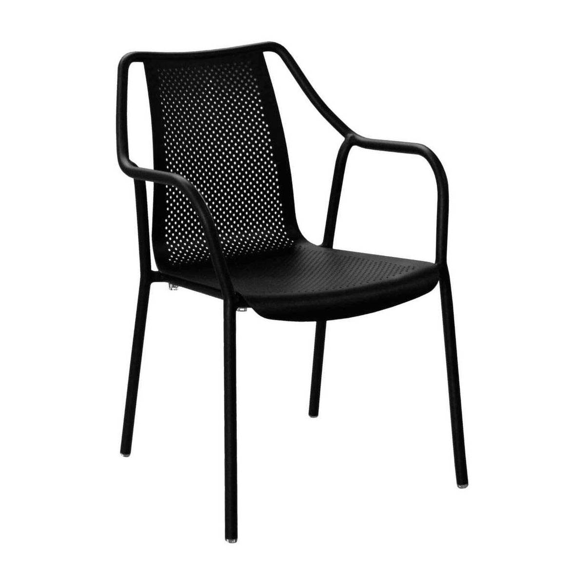Proloisirs - Fauteuil de jardin empilable en aluminium Bari - Imagen 1