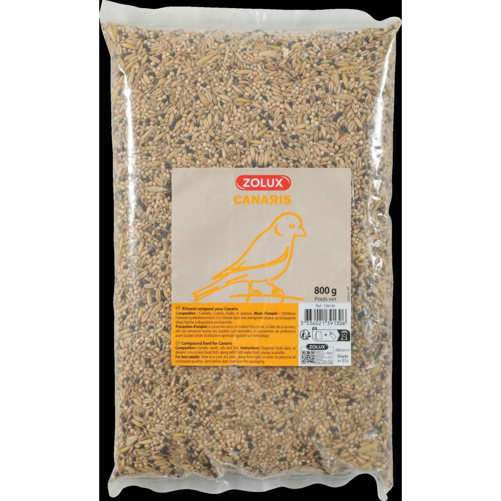 Zolux - Graines pour canaris sac de 800 g pour oiseaux - Imagen 3