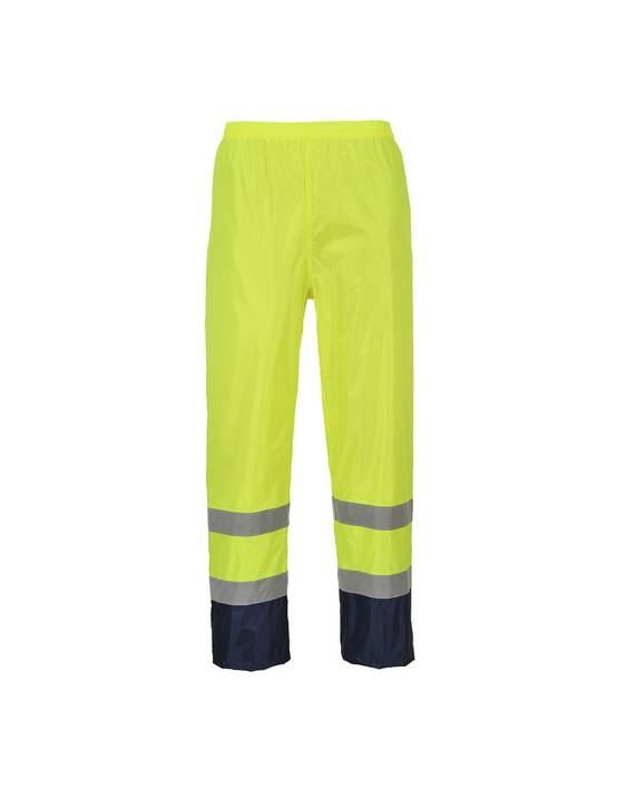 Pantalon De Pluie Hi-vis Bicolore Couleur : Jaune/marine Taille S - Portwest - Image 1