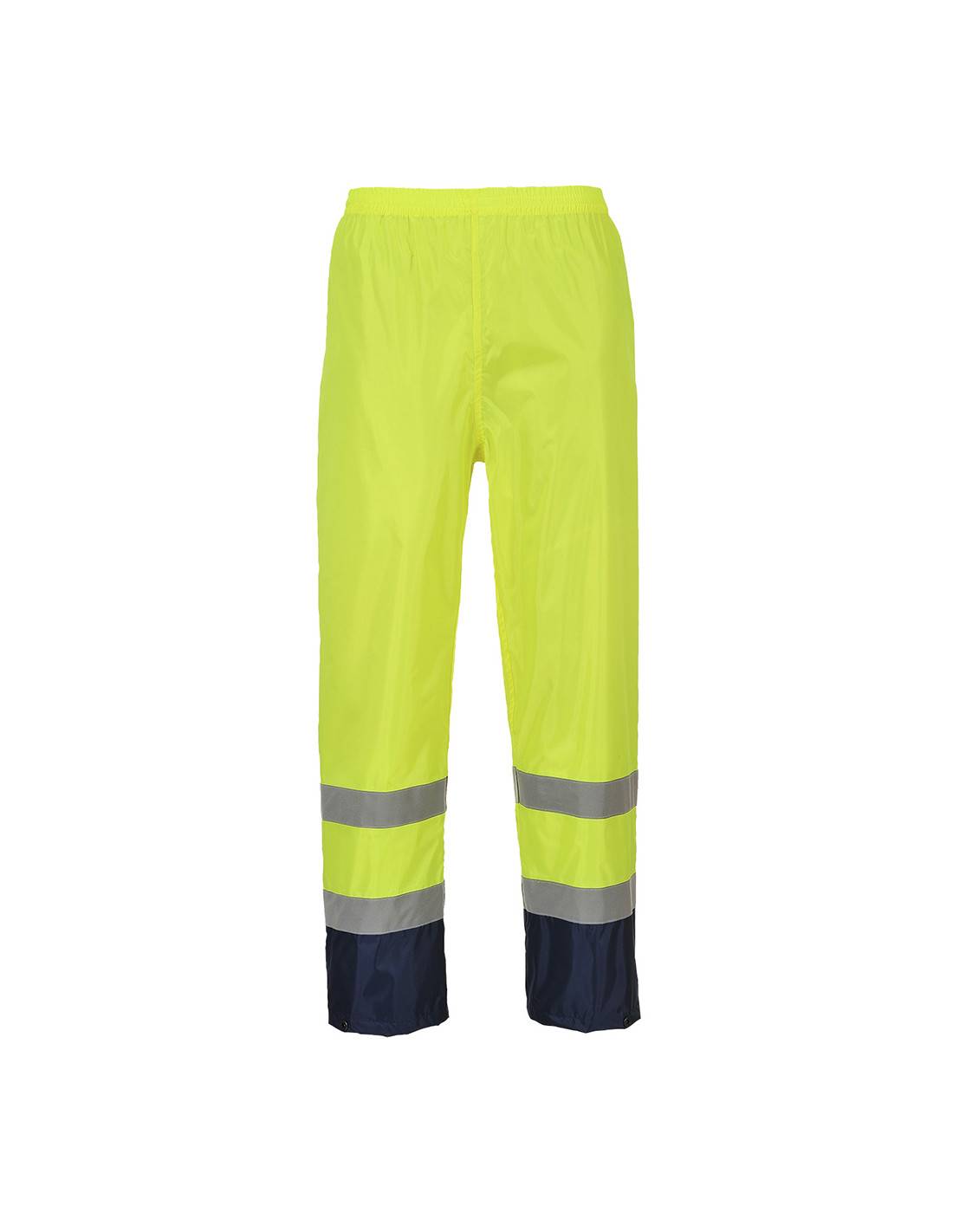 Pantalon De Pluie Hi-vis Bicolore   Couleur : Jaune/marine Taille S - Portwest - Image 1