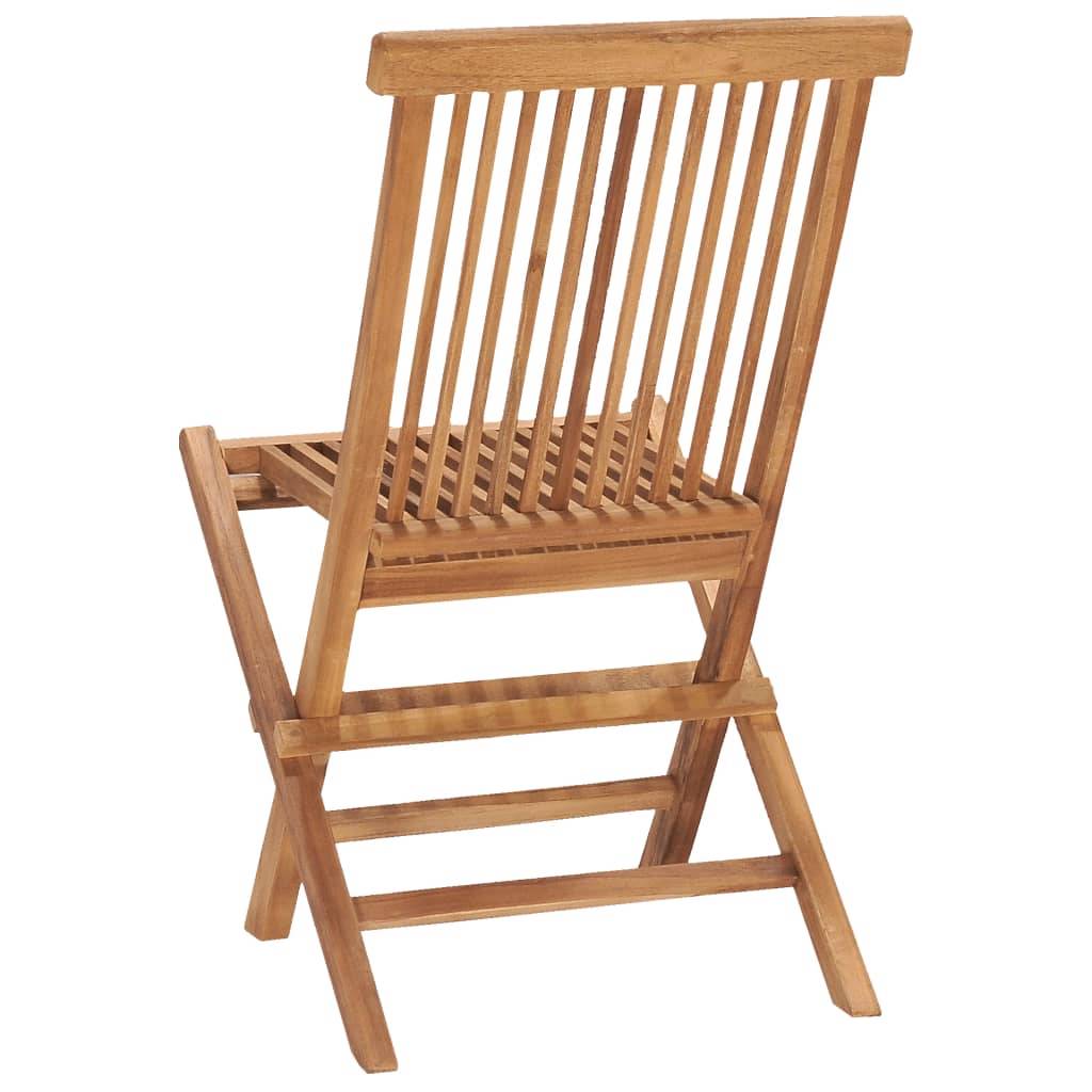 Vidaxl - Ensemble à manger d'extérieur pliable 7 pcs Bois solide de teck vidaXL 3059968 - Imagen 7